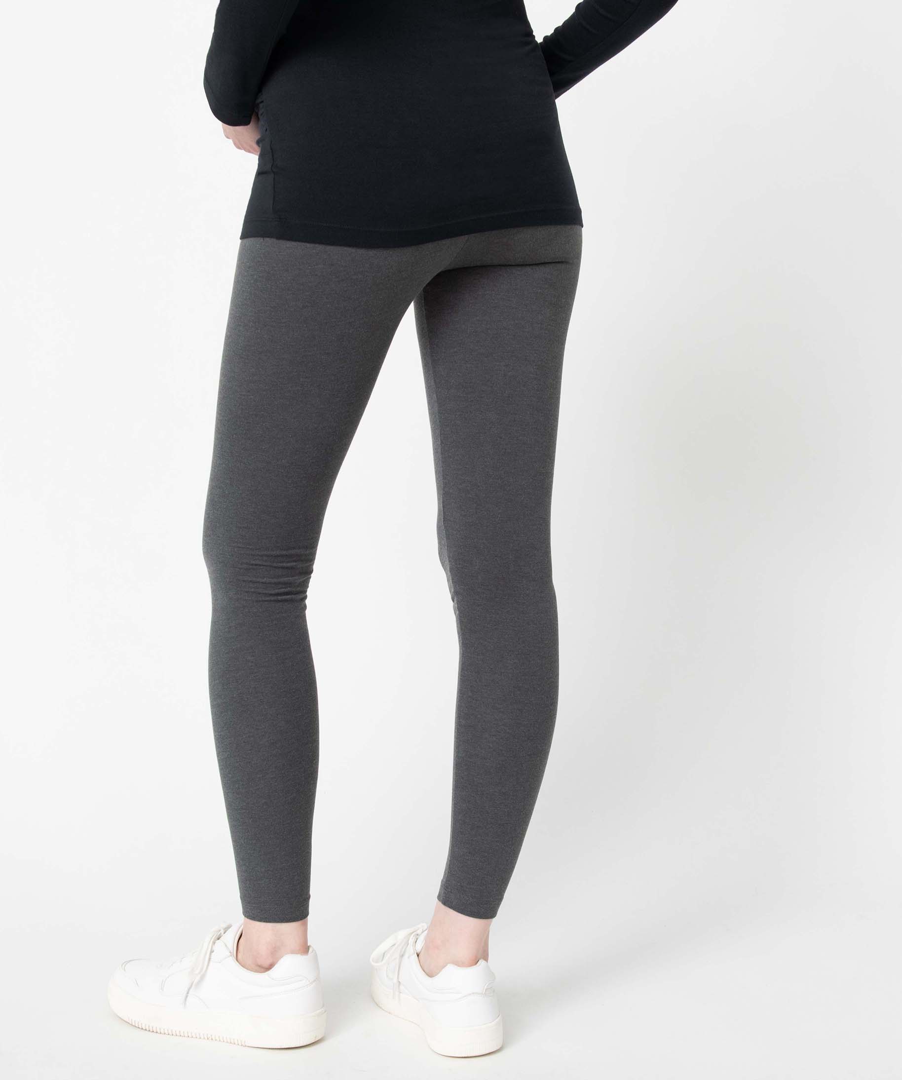 Legging de grossesse long uni grey | GEMO