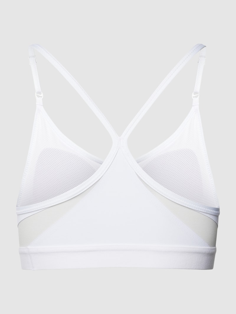 Bustier mit Label-Print in weiss