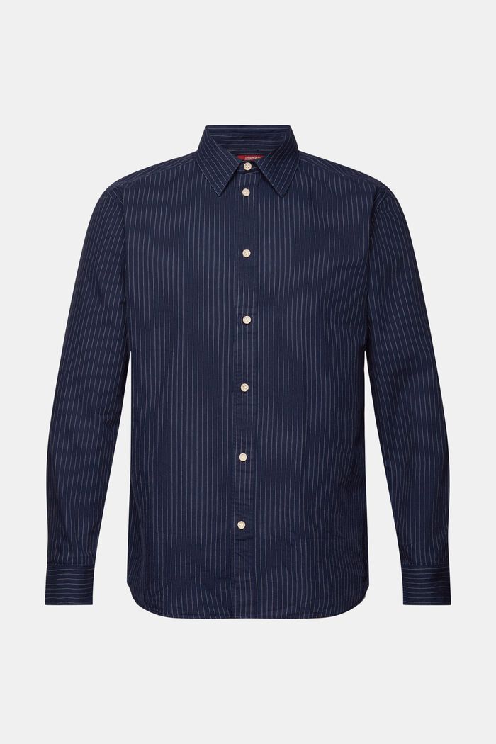 Twill-Hemd mit Nadelstreifen, 100 % Baumwolle