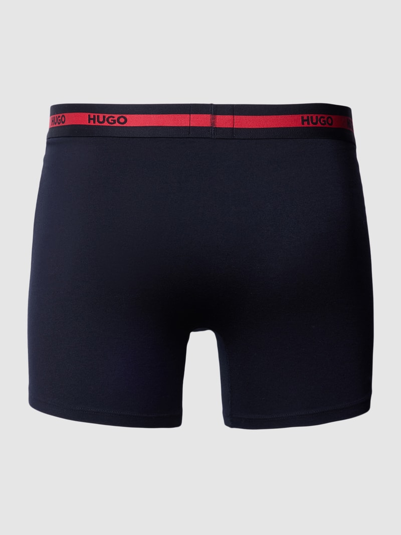 Boxershorts mit elastischem Logo-Bund im 3er-Pack in schwarz