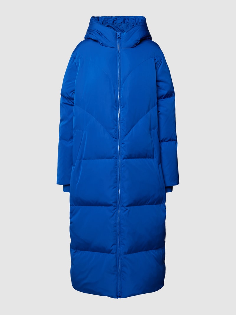 Steppmantel mit Kapuze Modell 'IRIMA' in royalblau