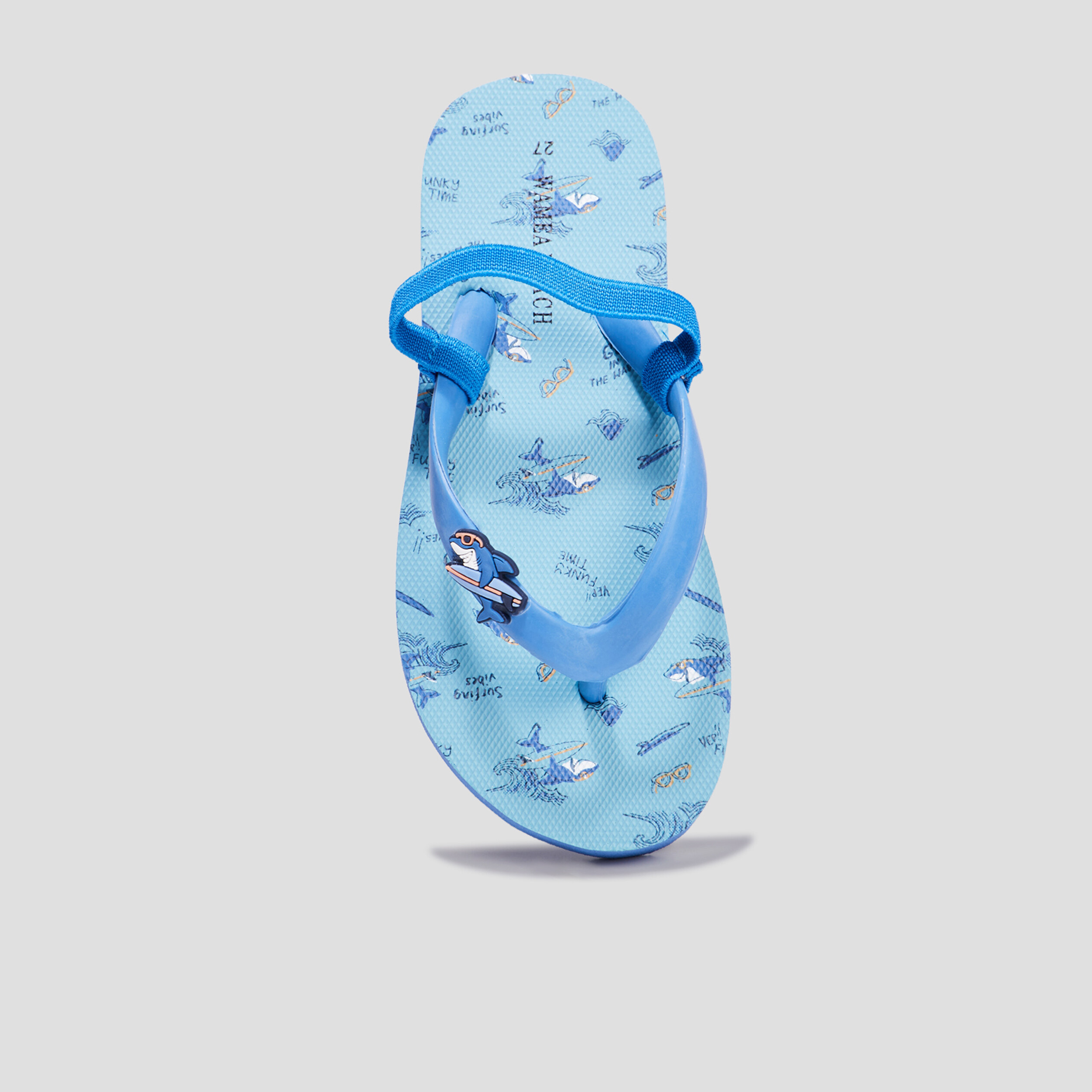 Tongs brides élastiquées Wamea Beach bleu garçon | La Halle