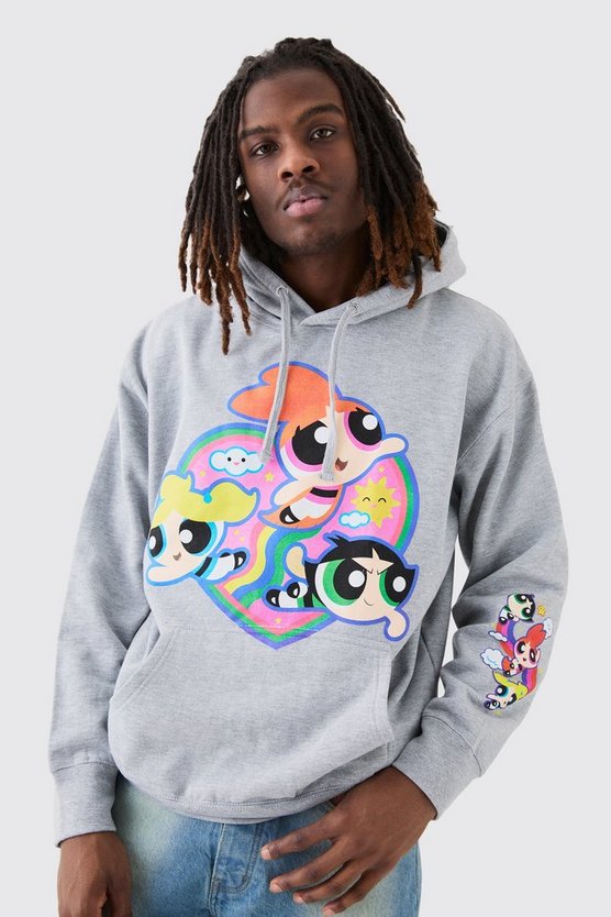 Oversize Hoodie mit lizenziertem The Powerpuff Girls Print