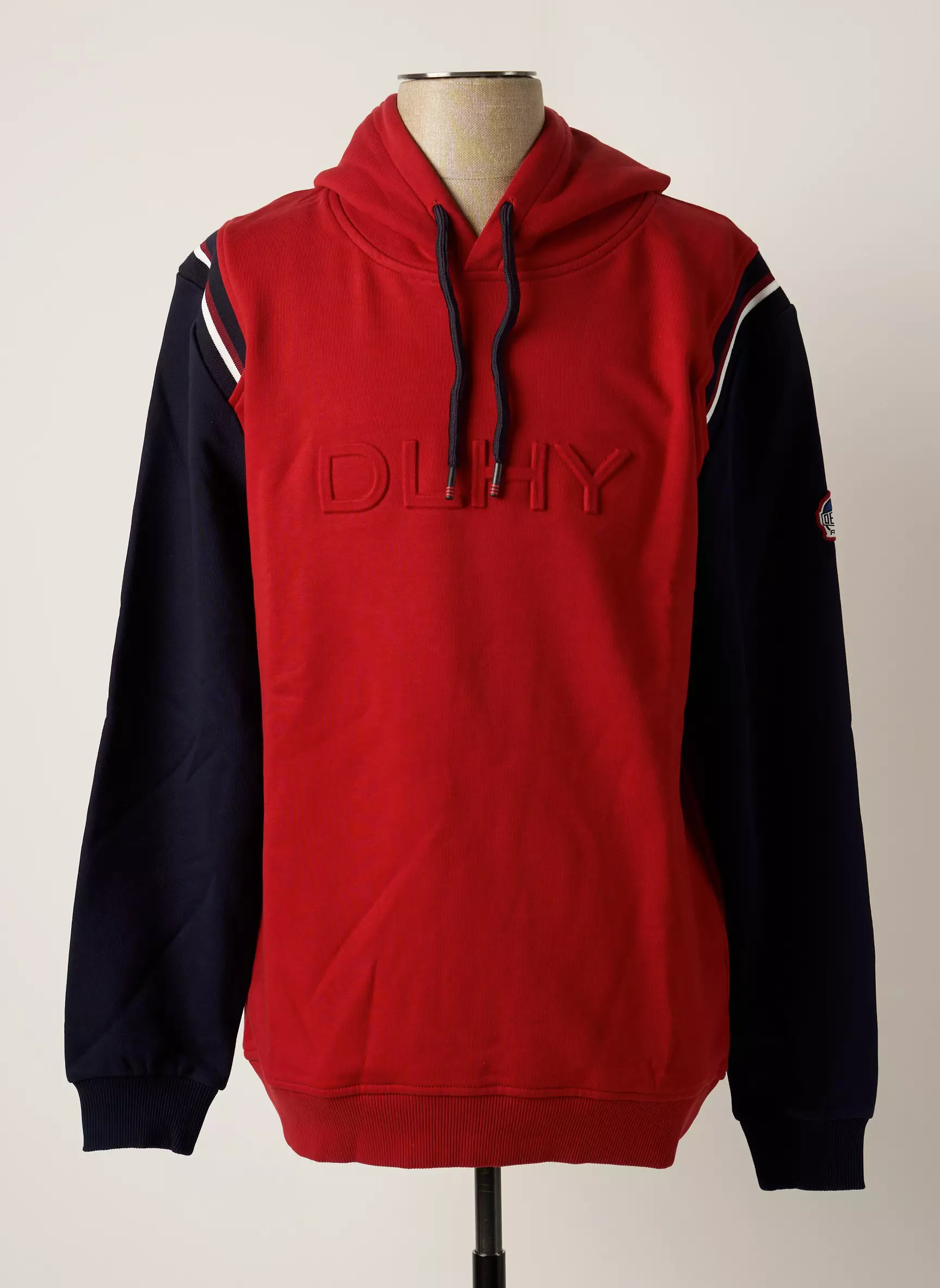 Delahaye Sweat Capuche Homme couleur rouge