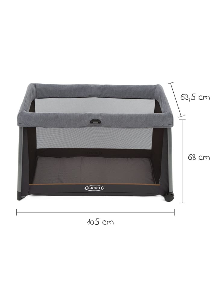 Graco Reisebett FoldLite ab Geburt - 3 Jahre nur 6,78 kg in grau,schwarz günstig kaufen onesize