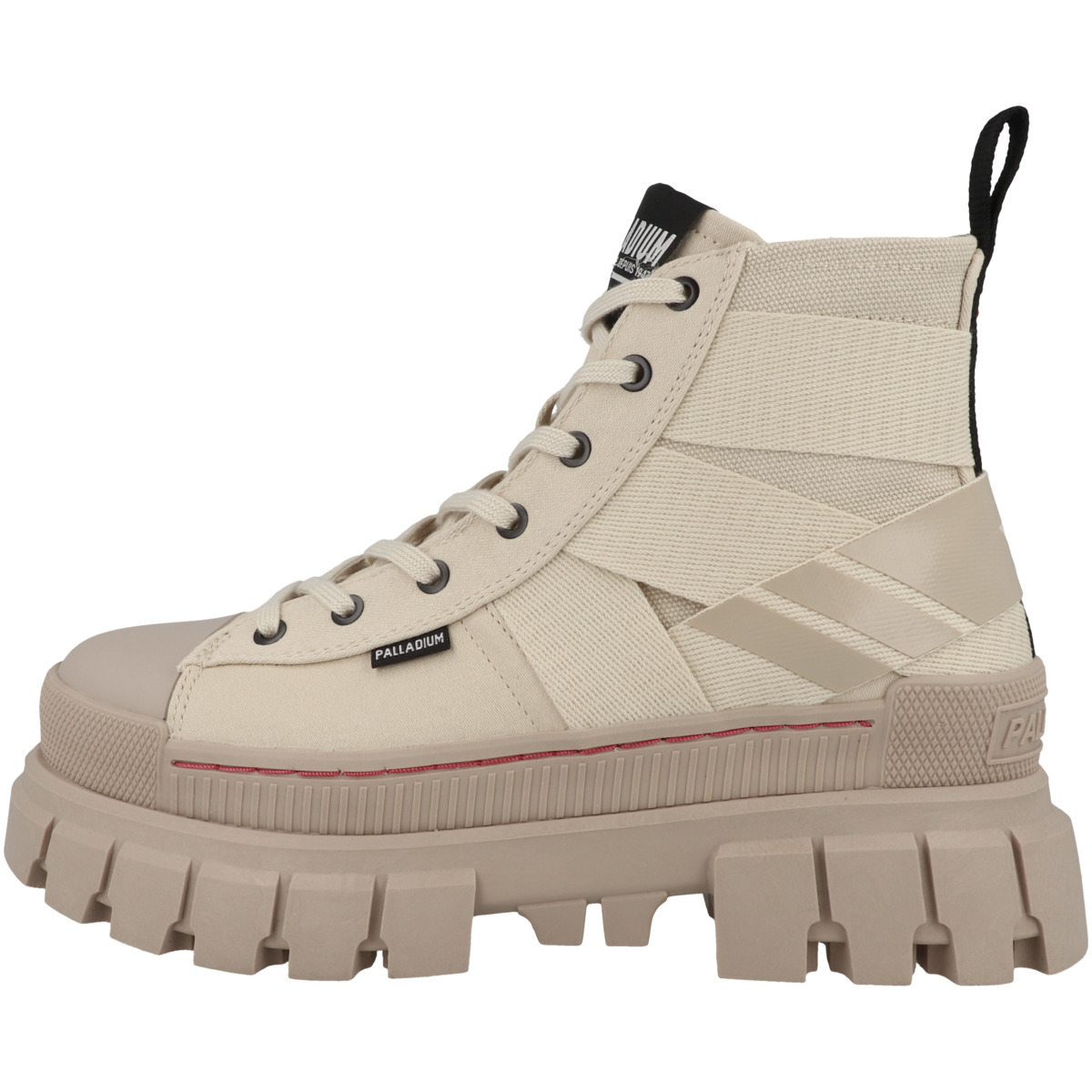 Palladium Revolt Hi Army Schnürboots beige