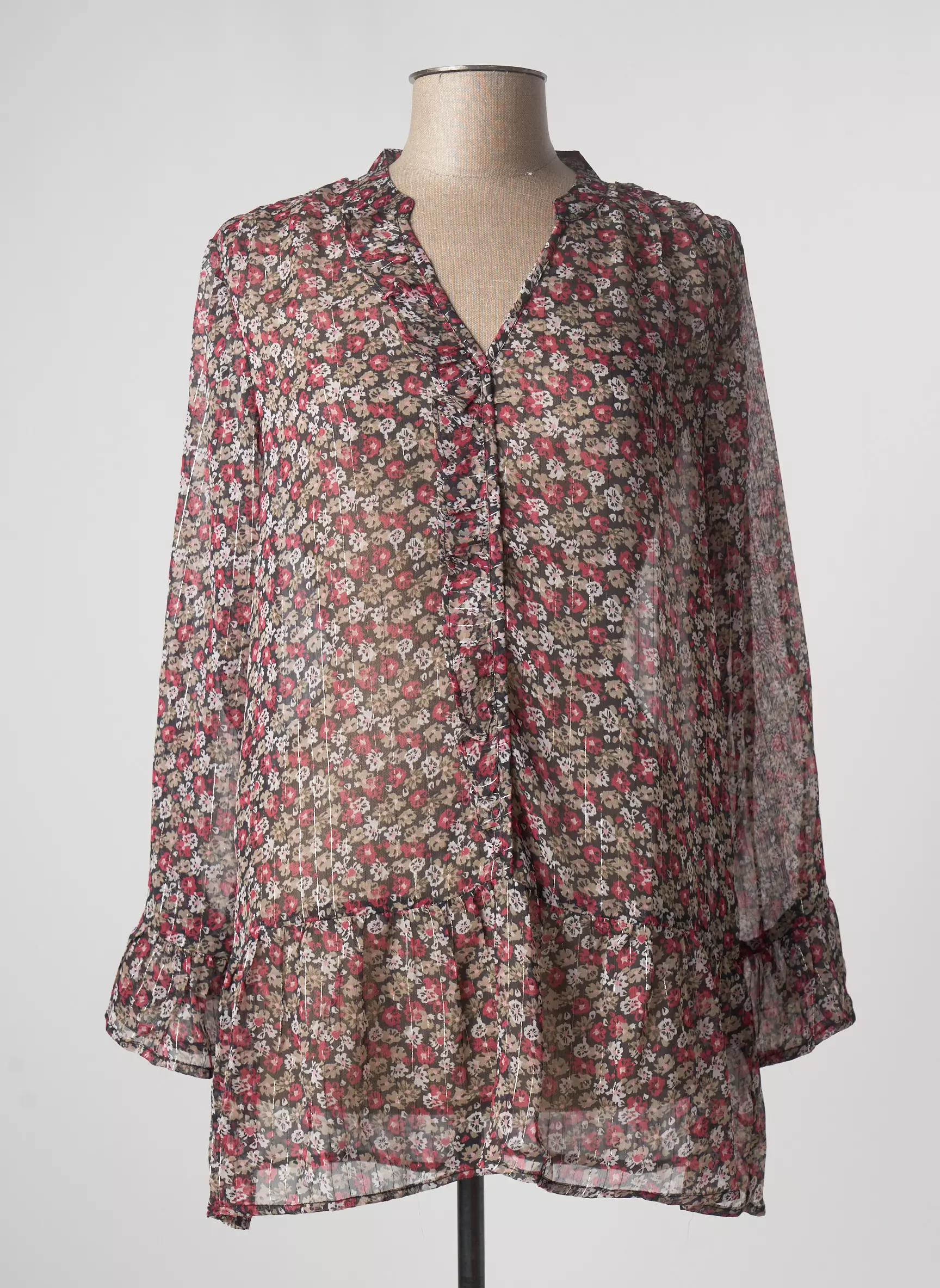 Blancheporte Tuniquemanchelongue Femme couleur rouge