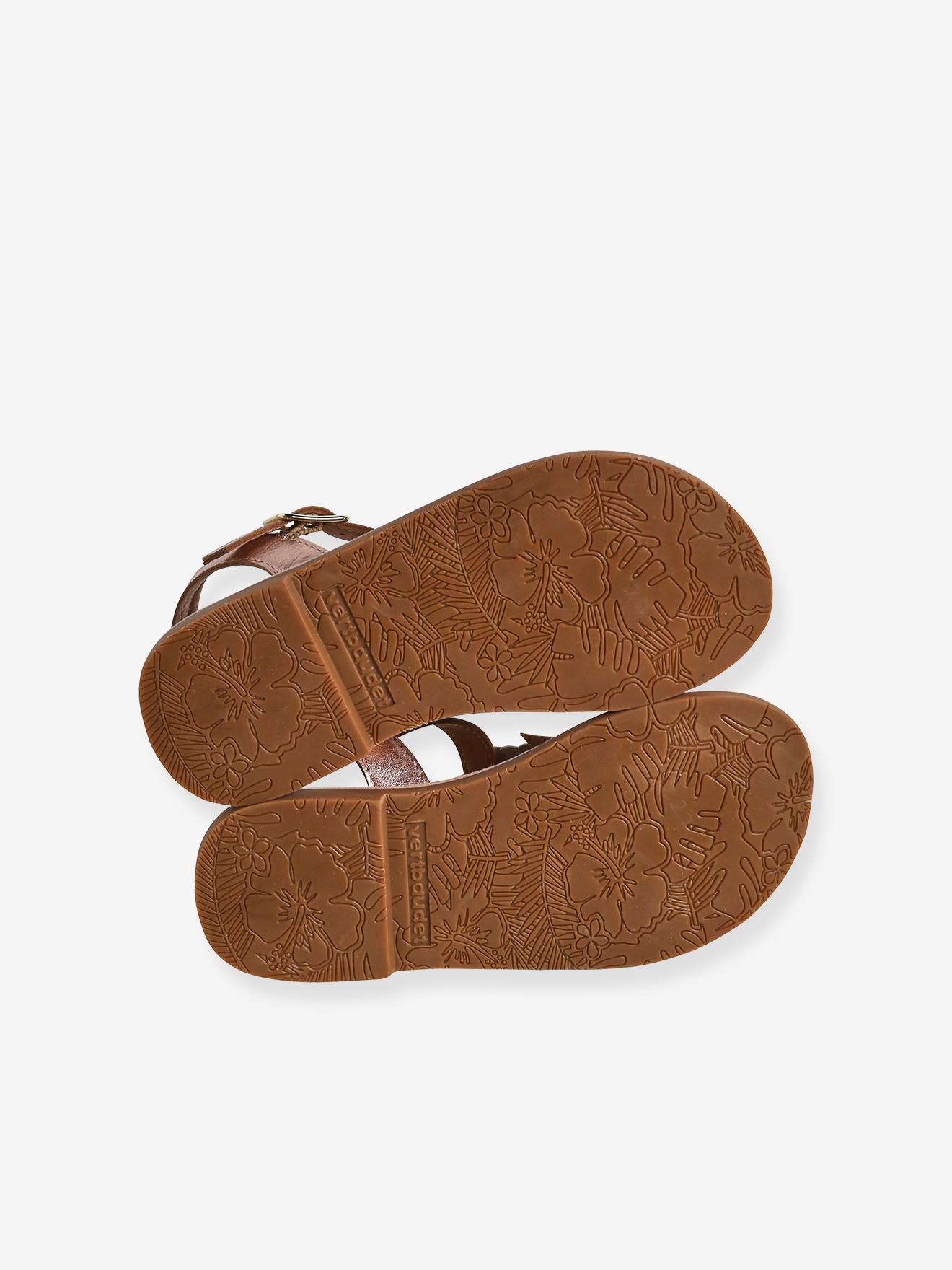 Vertbaudet Kinder Klett-Sandalen - gold