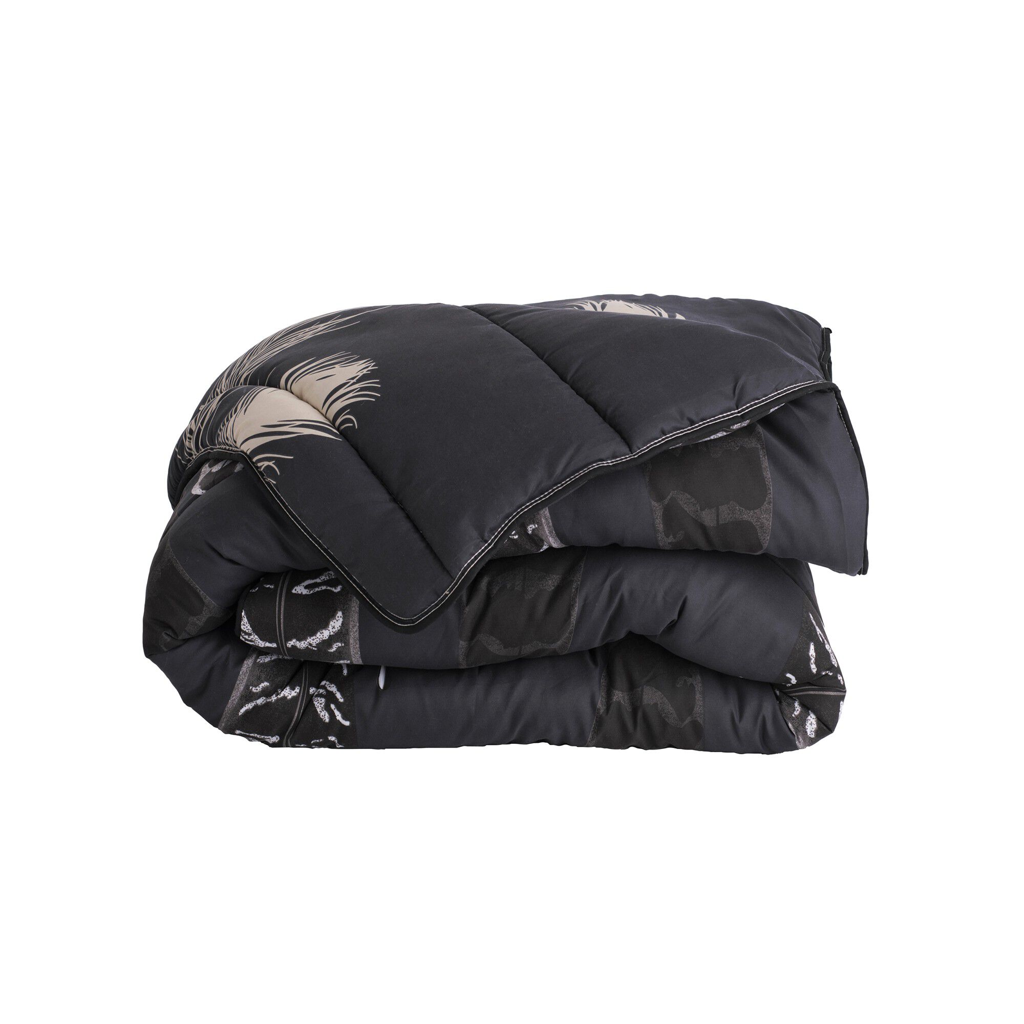 Couette microfibre imprimée Plumes 200g/m2