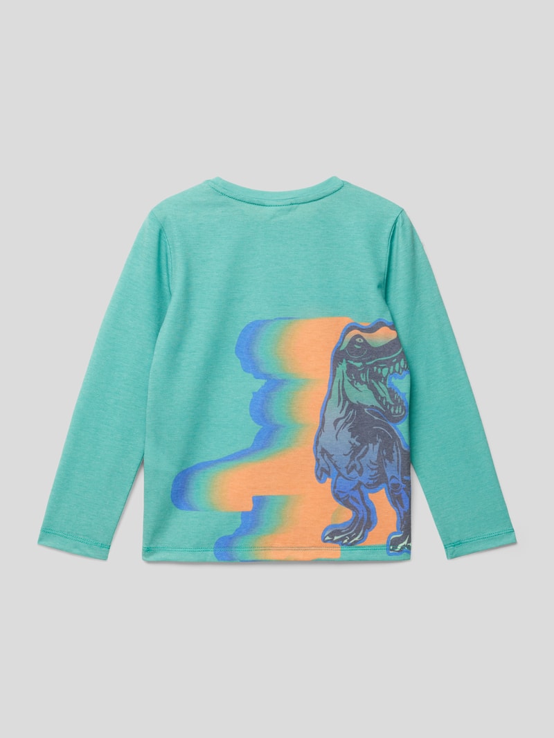 Longsleeve mit Motiv-Print in grün