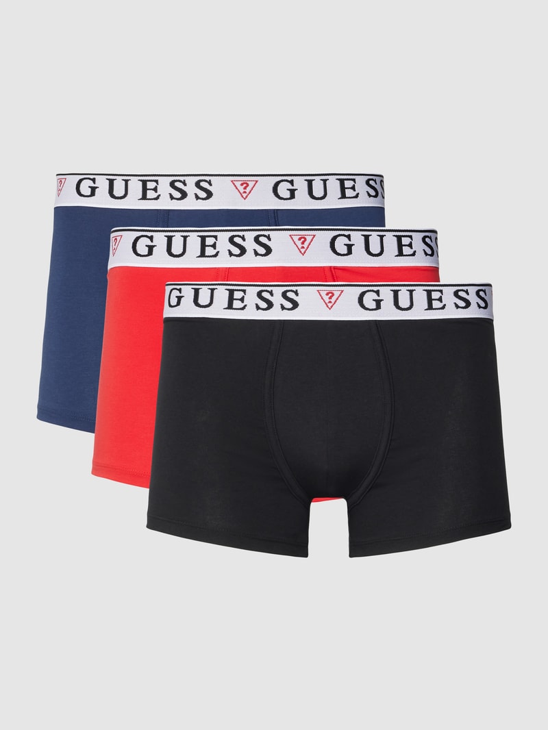 Trunks mit elastischem Bund Modell 'BRIAN HERO' im 3er-Pack in weiß