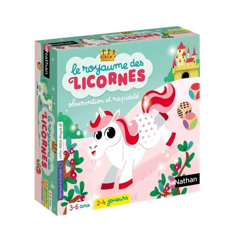 Jeu de société le royaume des licornes Nathan