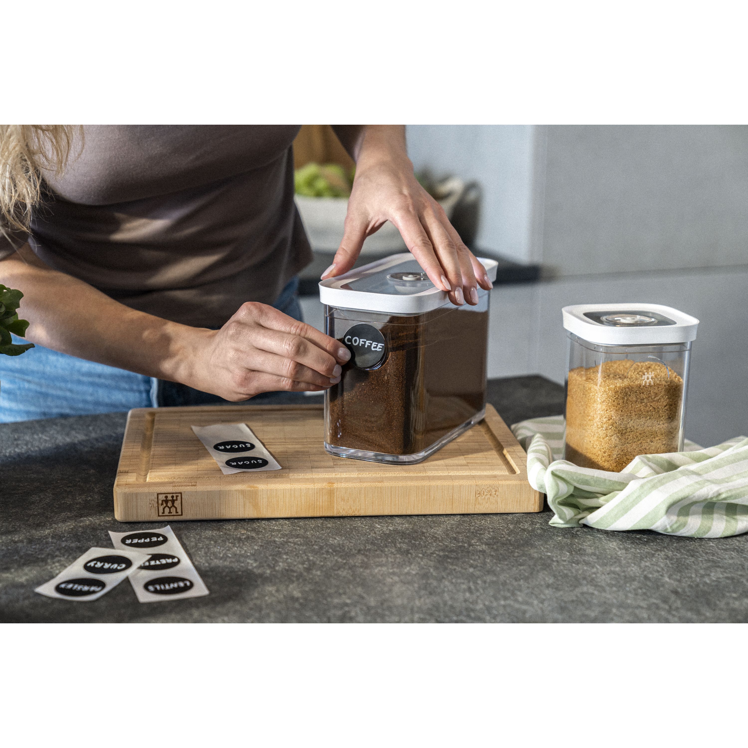 CUBE Set, M / 5-tlg, Transparent-Weiß