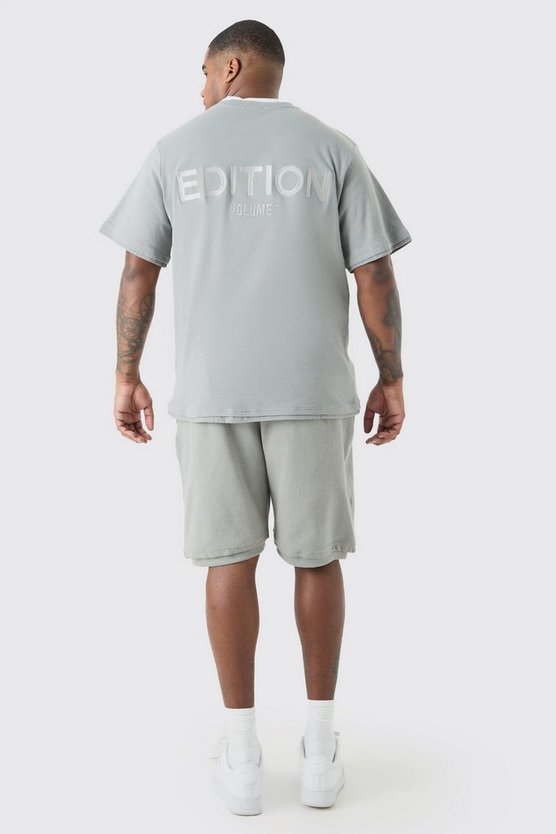 Plus lockere gerippte Edition Shorts