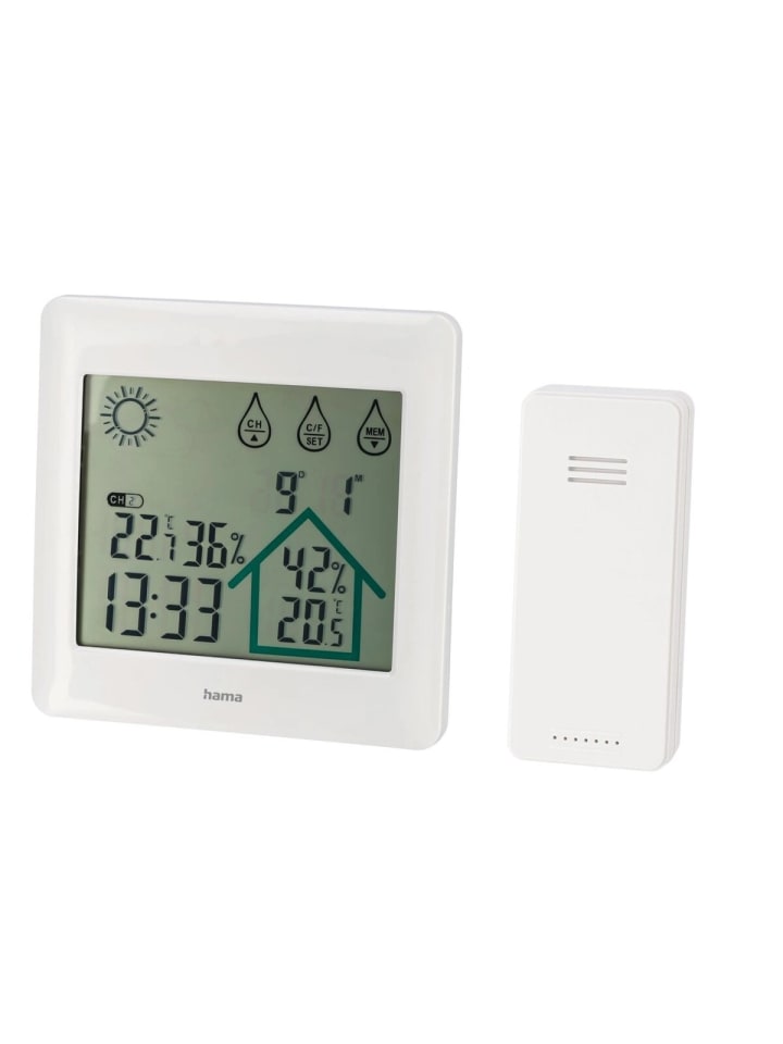 Hama Digitale Action-Wetterstation für den Innen- und Außenbereich in Weiß günstig kaufen onesize