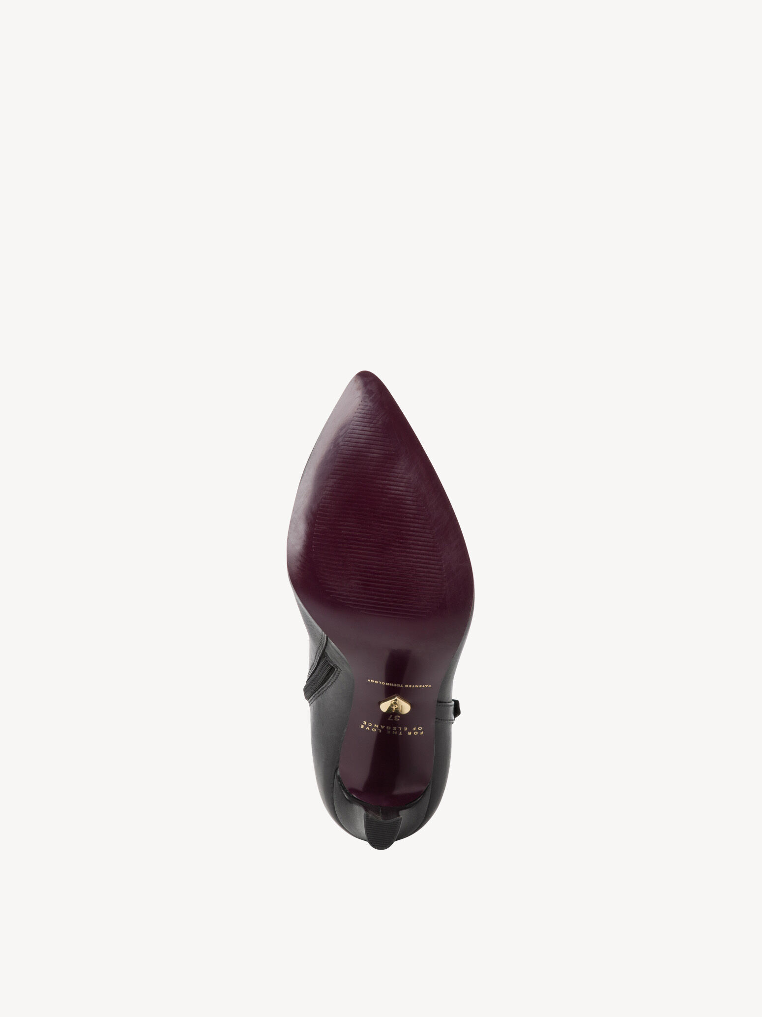 Bottine en cuir - noir
