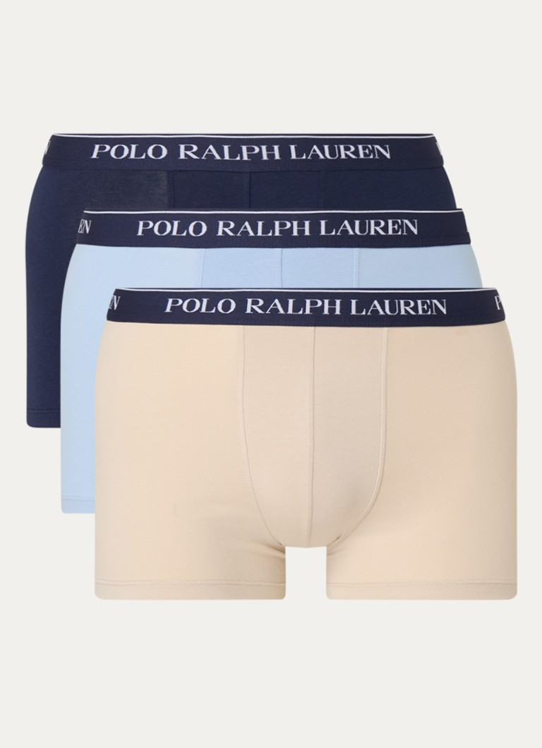 Lot de 3 boxers Ralph Lauren avec ceinture logotée