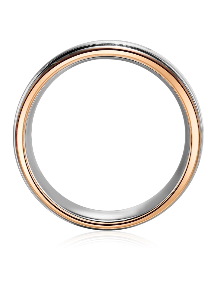 Trilani Ring Edelstahl bi-Color in silber günstig kaufen