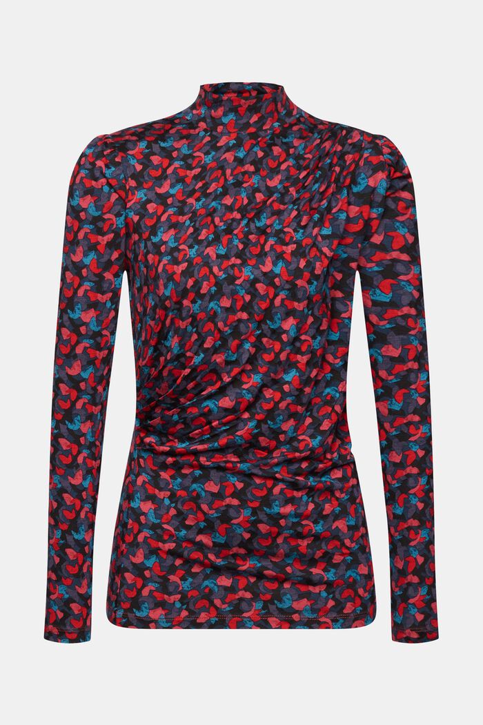 Blusen-Shirt mit Allover-Print