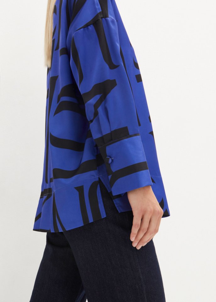 Oversize Satin Bluse
