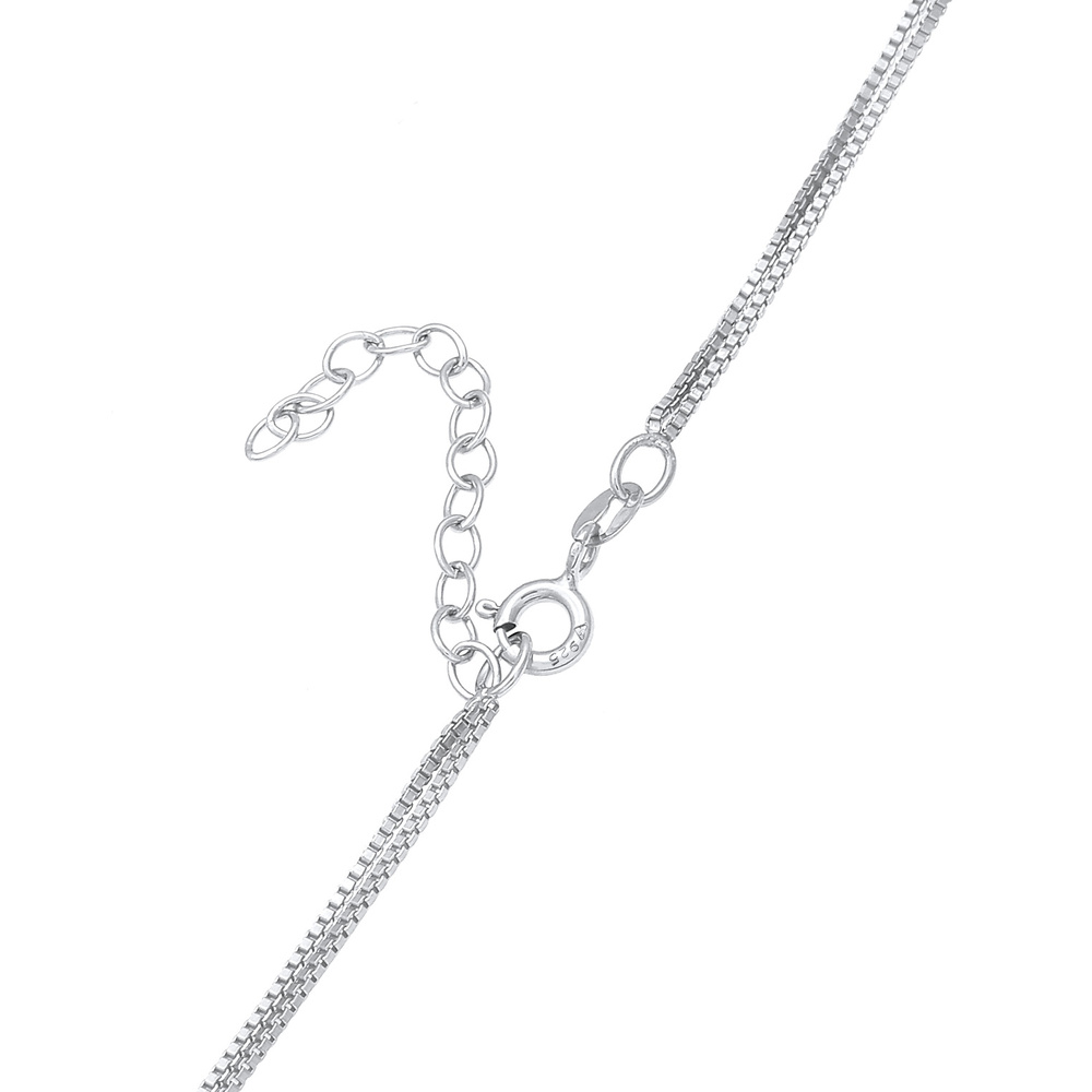 Elli Elli Collier Femmes Choker Vénitien Infinité Entrelacé en Argent Sterling 925 collier