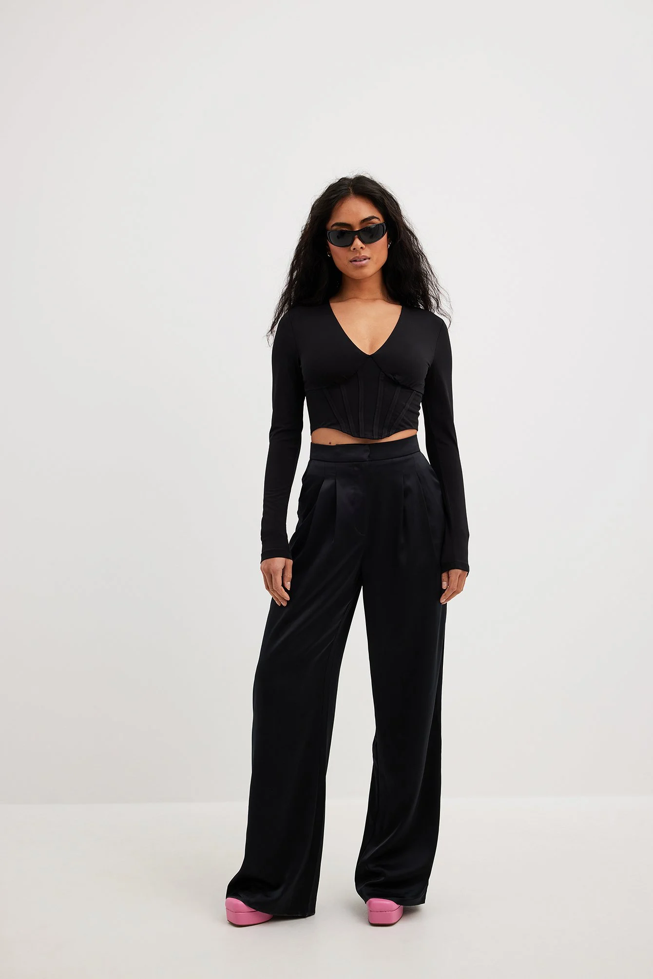 Jersey-Oberteil mit Bustier