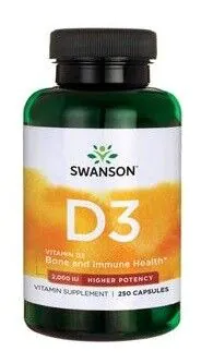 Κάψουλες Swanson Vitamin D3 2000 IU