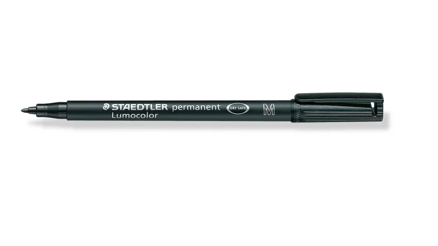 STAEDTLER Universalstift LUMOCOLOR  mittel wasserfest schwarz