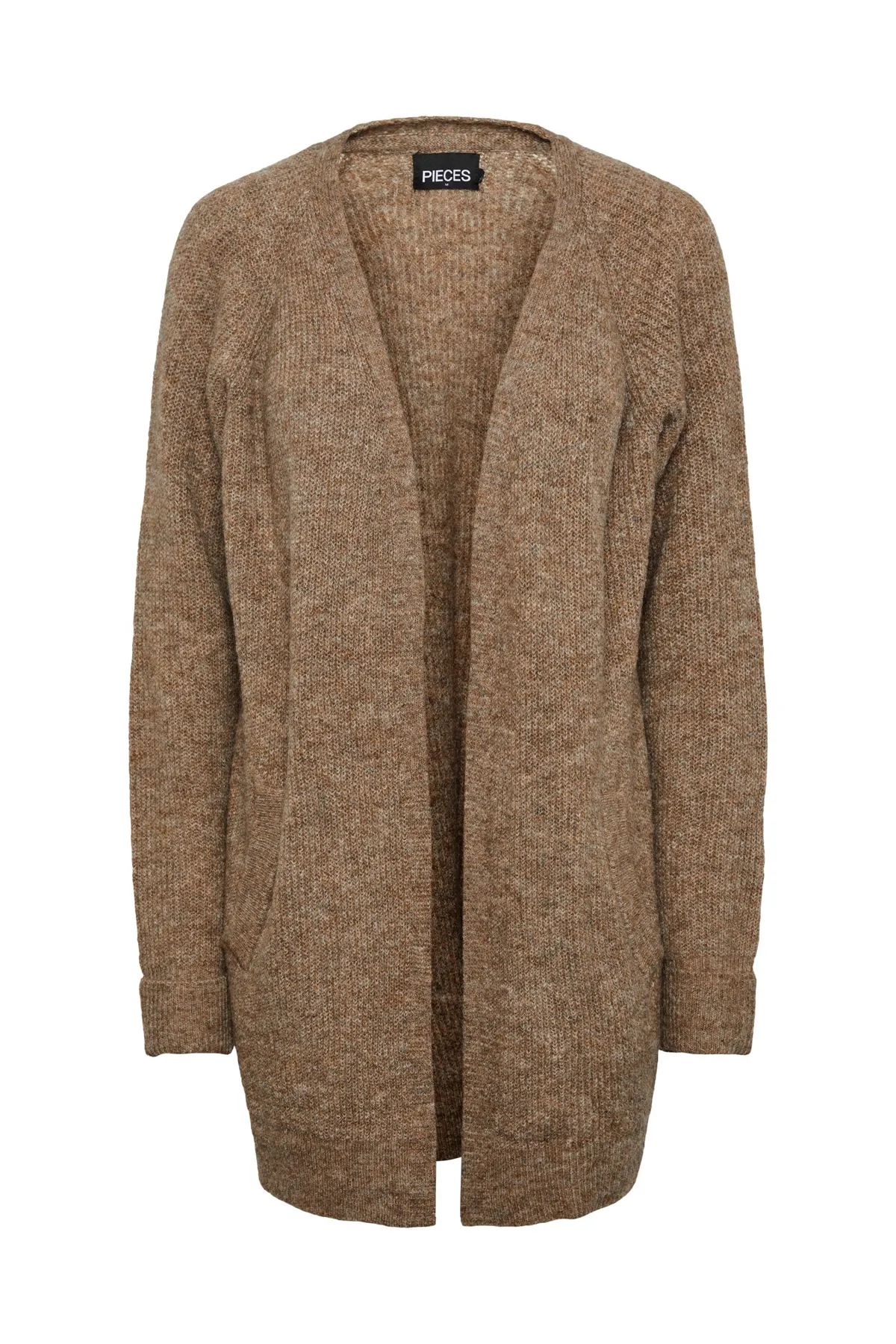 PIECES  Strickjacke - Braun - Regular Fit