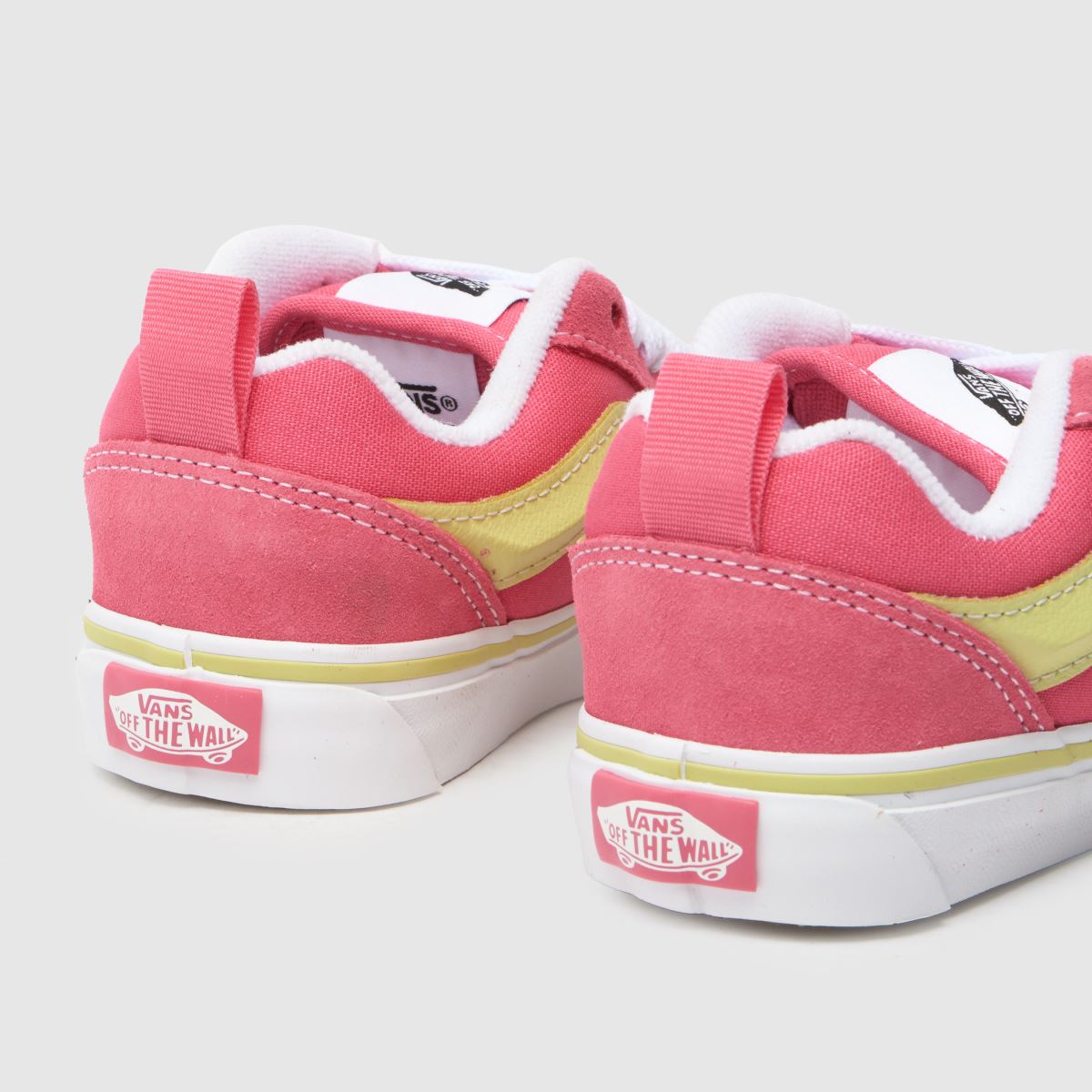 Vans rosa multifärgade knu skool flickor junior träningsskor