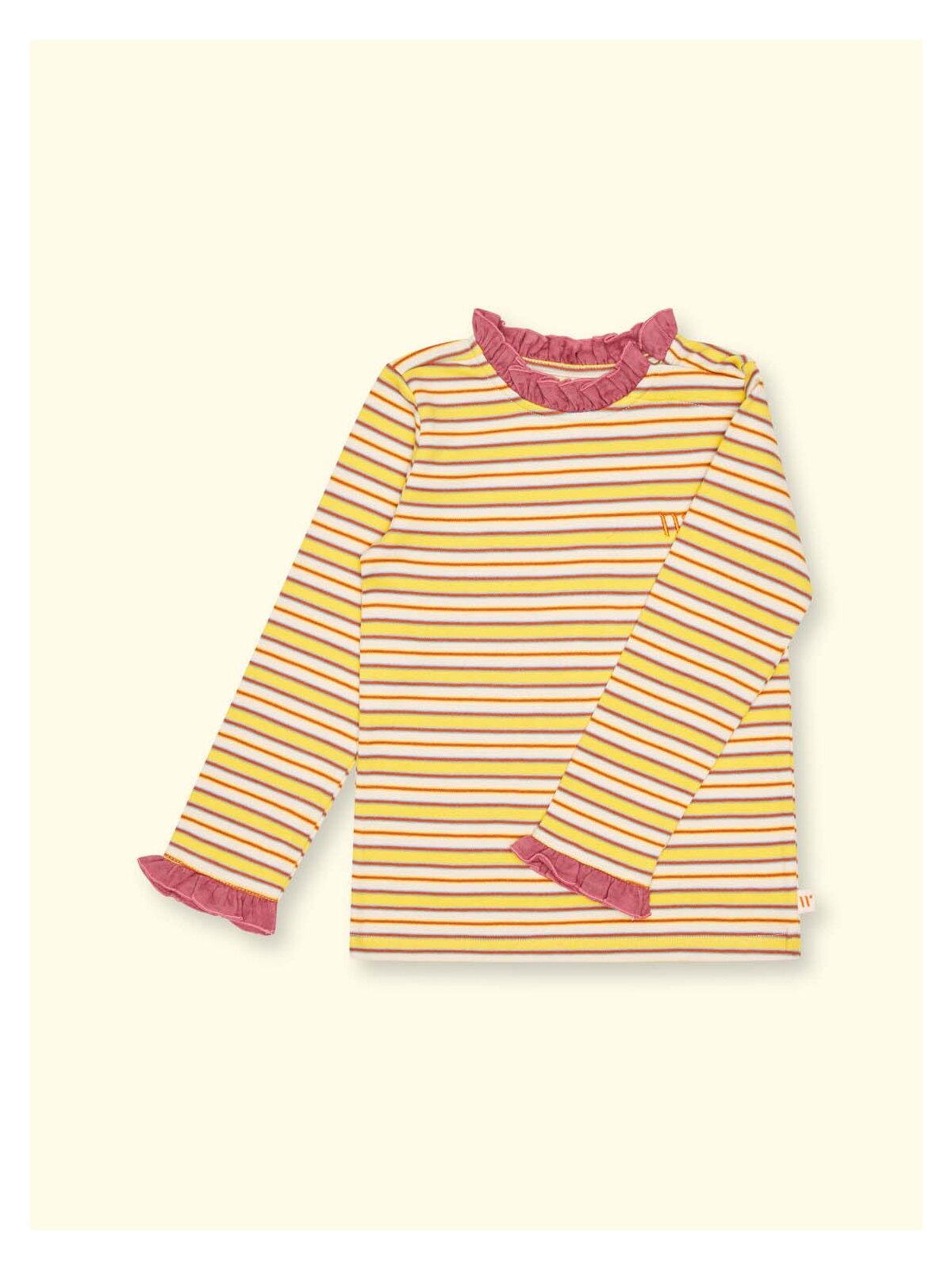 Wombly Fee Langarmshirt gelbgestreift