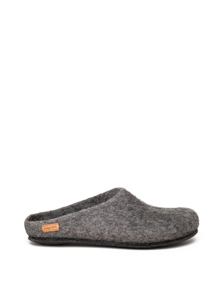Magicfelt Filzpantoffel in Tiroler Steinschaf grau günstig kaufen