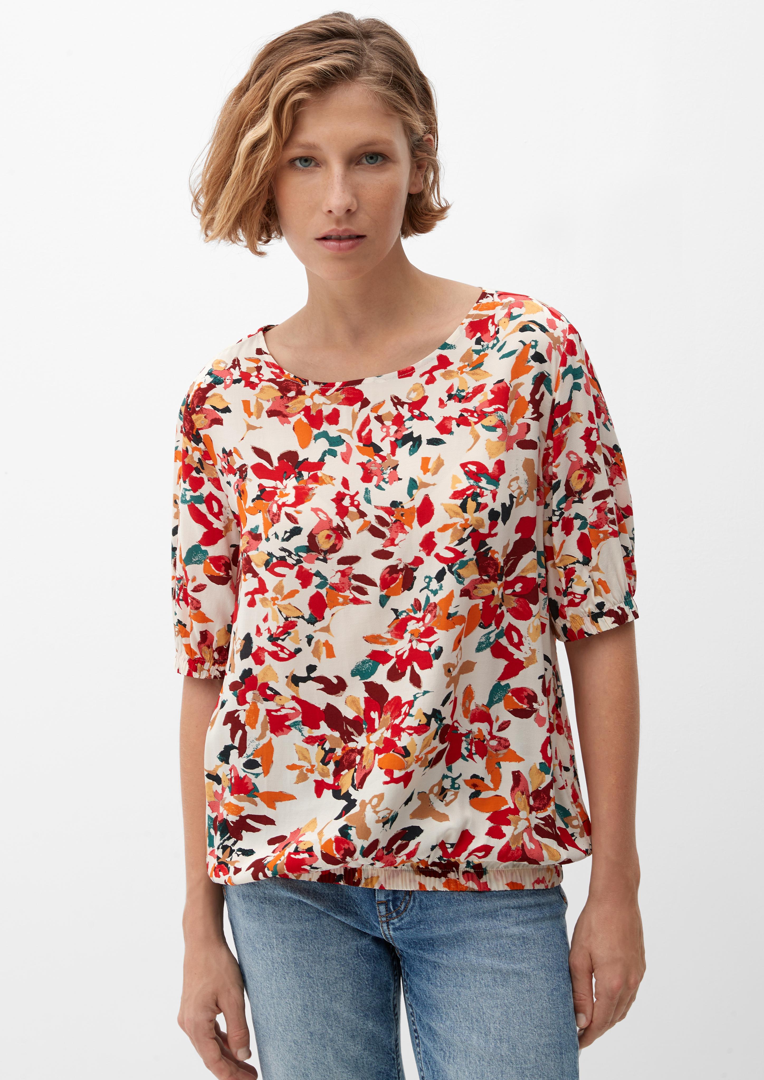Blusenshirt mit Allovermuster  2123874-81A0