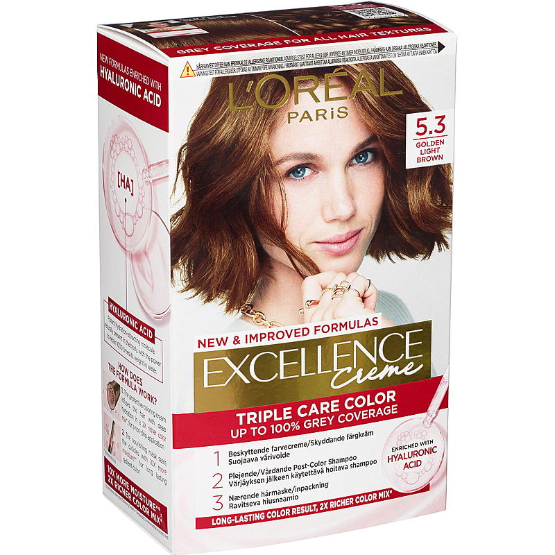 Loreal L'Oréal hårfarge 5.3 lys gyldenbrun