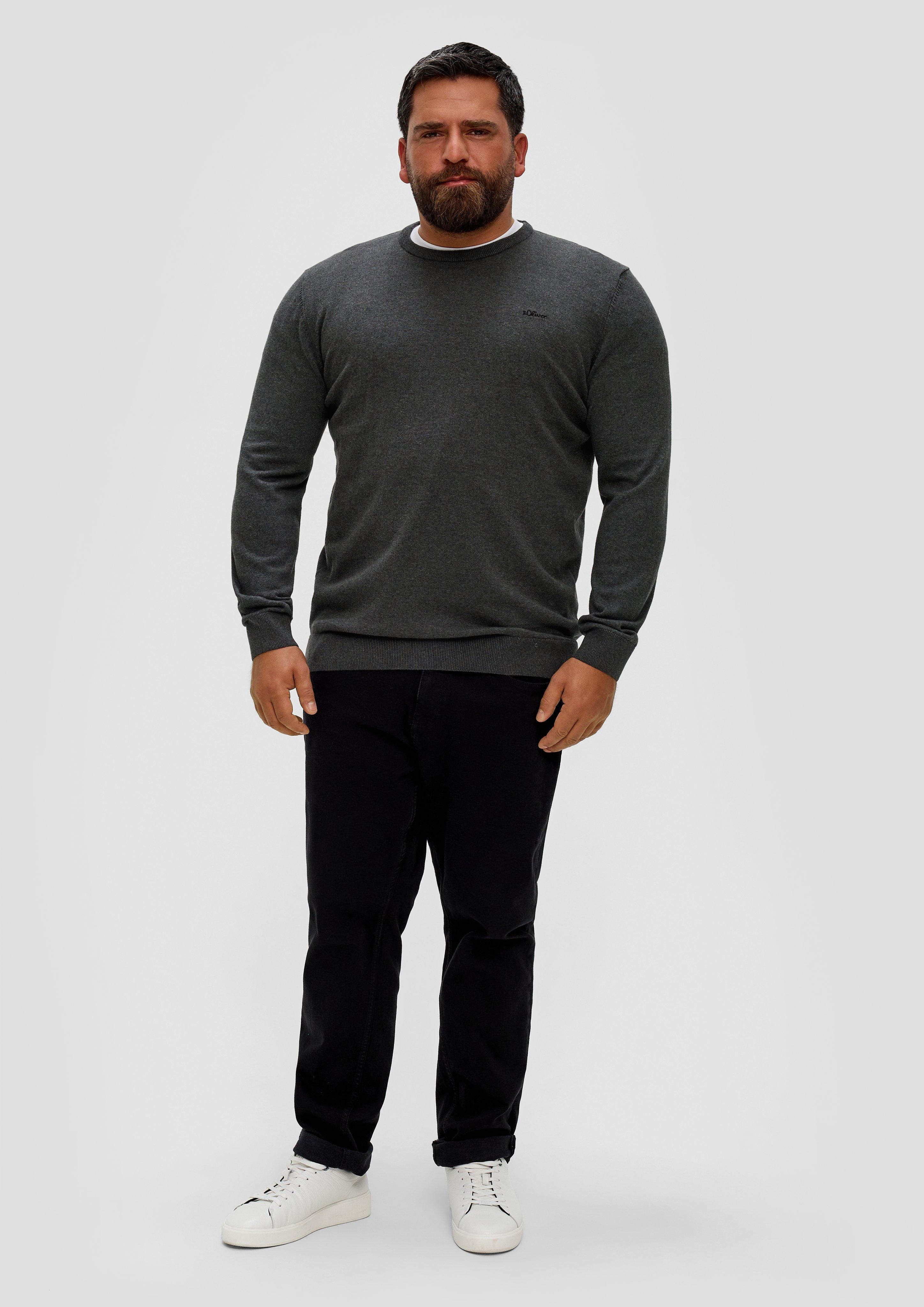 Strickpullover mit Logo-Stickerei  2148210-98W2