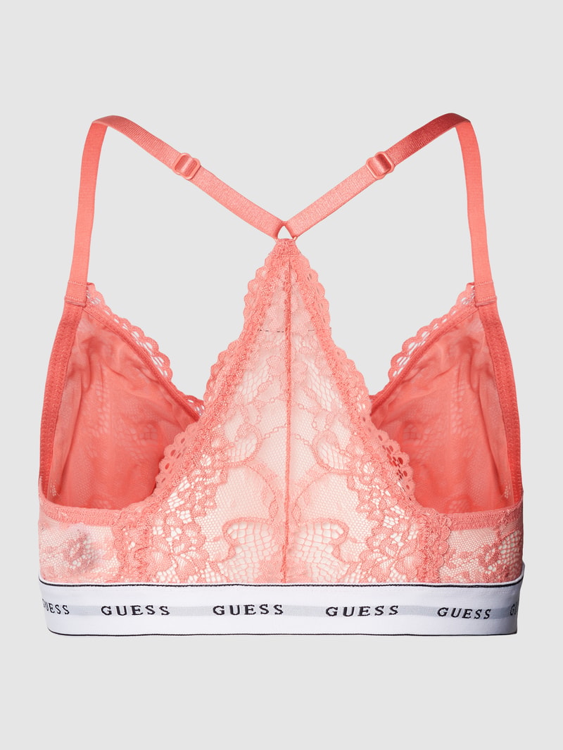 Bustier mit elastischem Logo-Bund Modell 'BELLE' in koralle