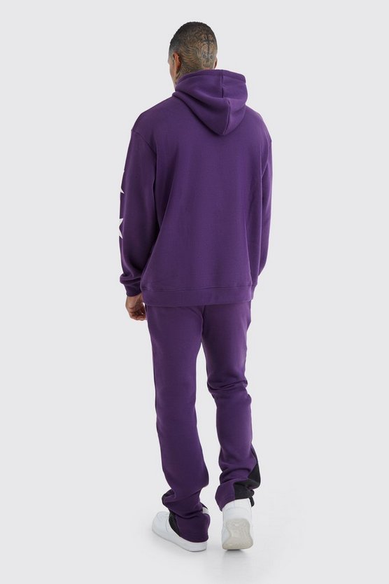 Oversize Trainingsanzug mit Star Homme Print