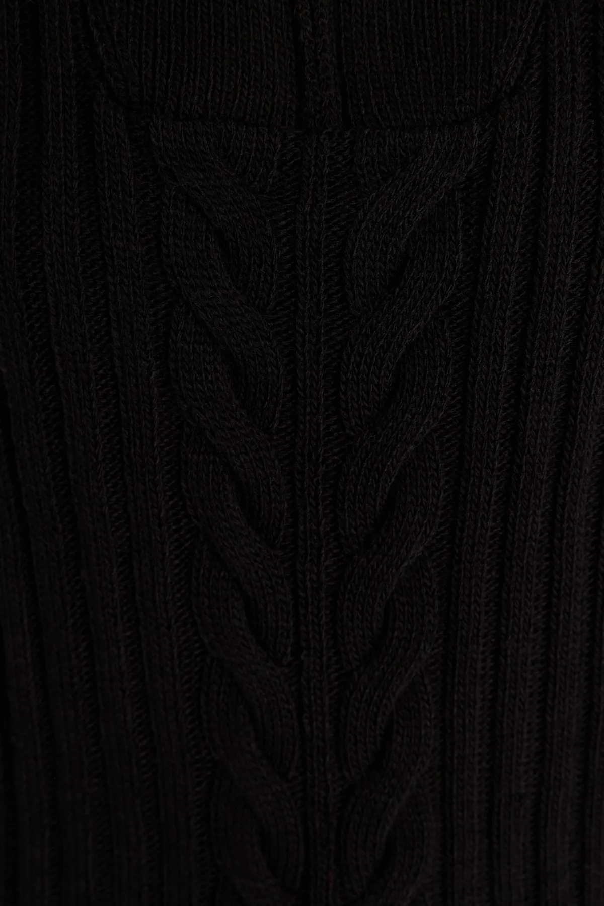 Trendyol Modest  Schwarzer Selanik-Strickpullover mit Reißverschluss TCTAW23AK00017