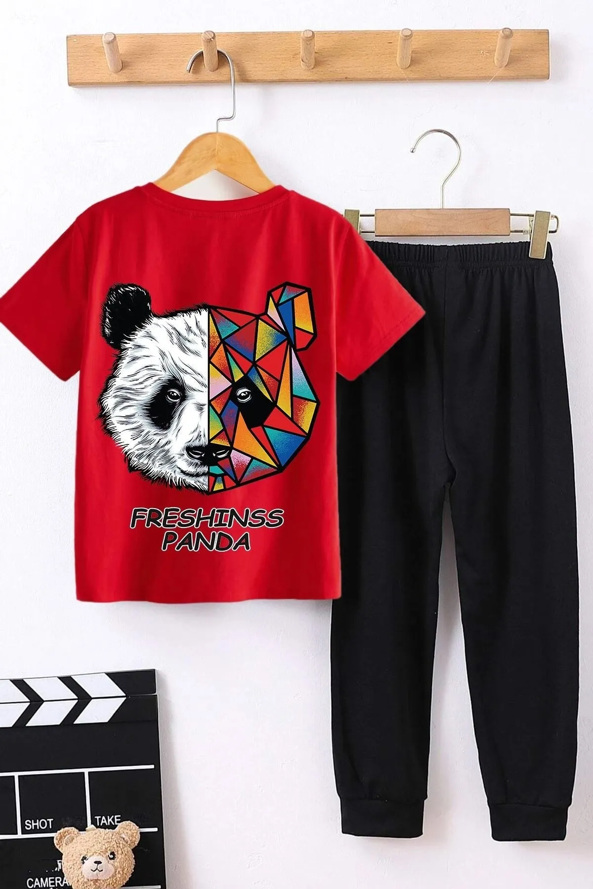 uyguntarz  Kids Panda Bottom – Top-Trainingsanzug-Set