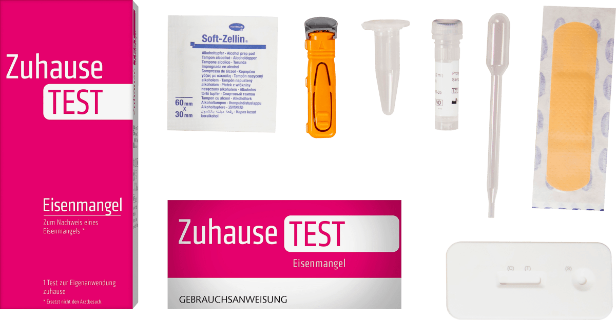 Zuhause Test Eisenmangel 1 Anwendung, 1 St