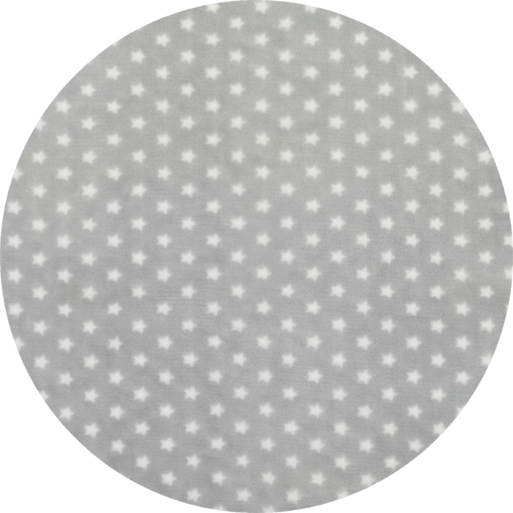 Microfaser Decke Stars silber