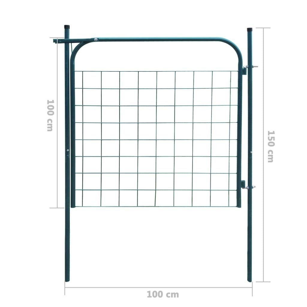 vidaXL Gartentor Gartenzauntor 100 x 100 cm Anthrazit