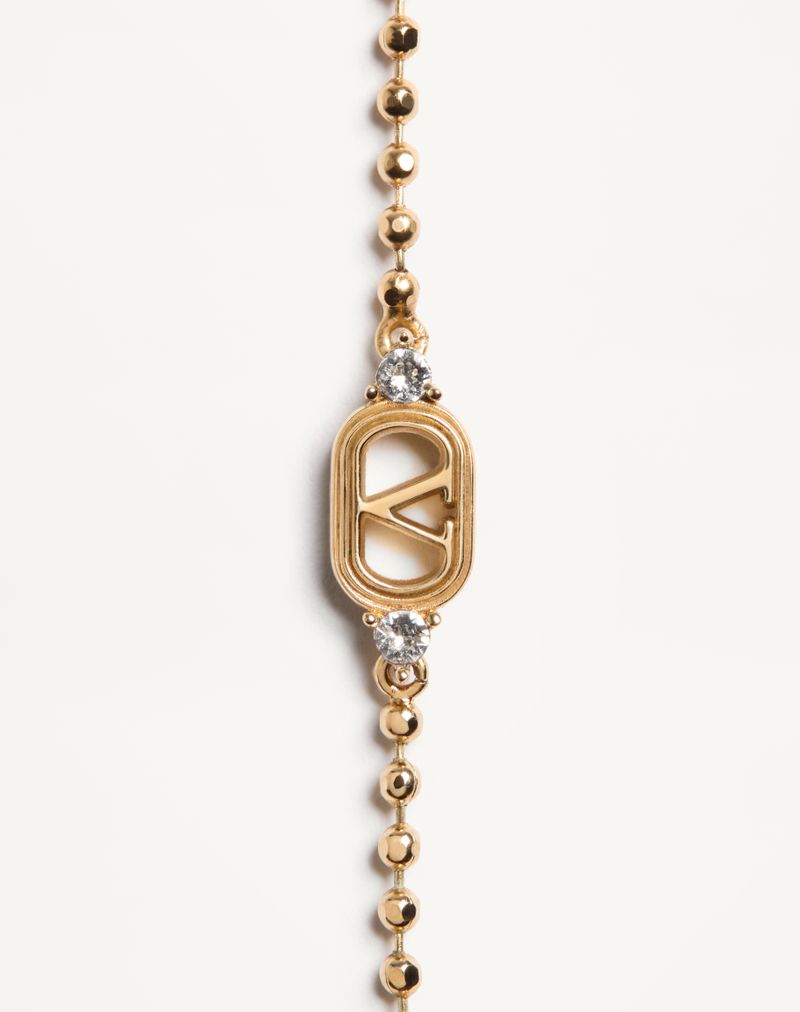 Pulseira oval em metal e cristais Swarovski®