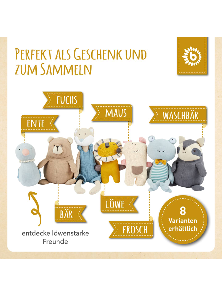 Bieco Spielwaren Kuscheltier Gehäkelt Löwe - ab Geburt in Gelb günstig kaufen onesize