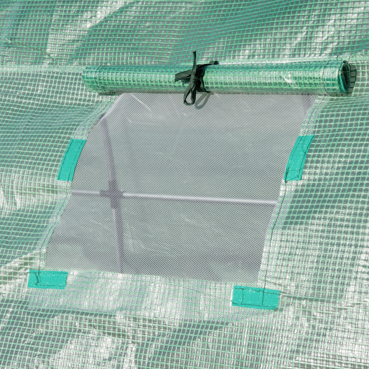 Outsunny Polyethylenfolie 3x2x2m Ersatzfolie mit 6 Fenster für Folientunnel