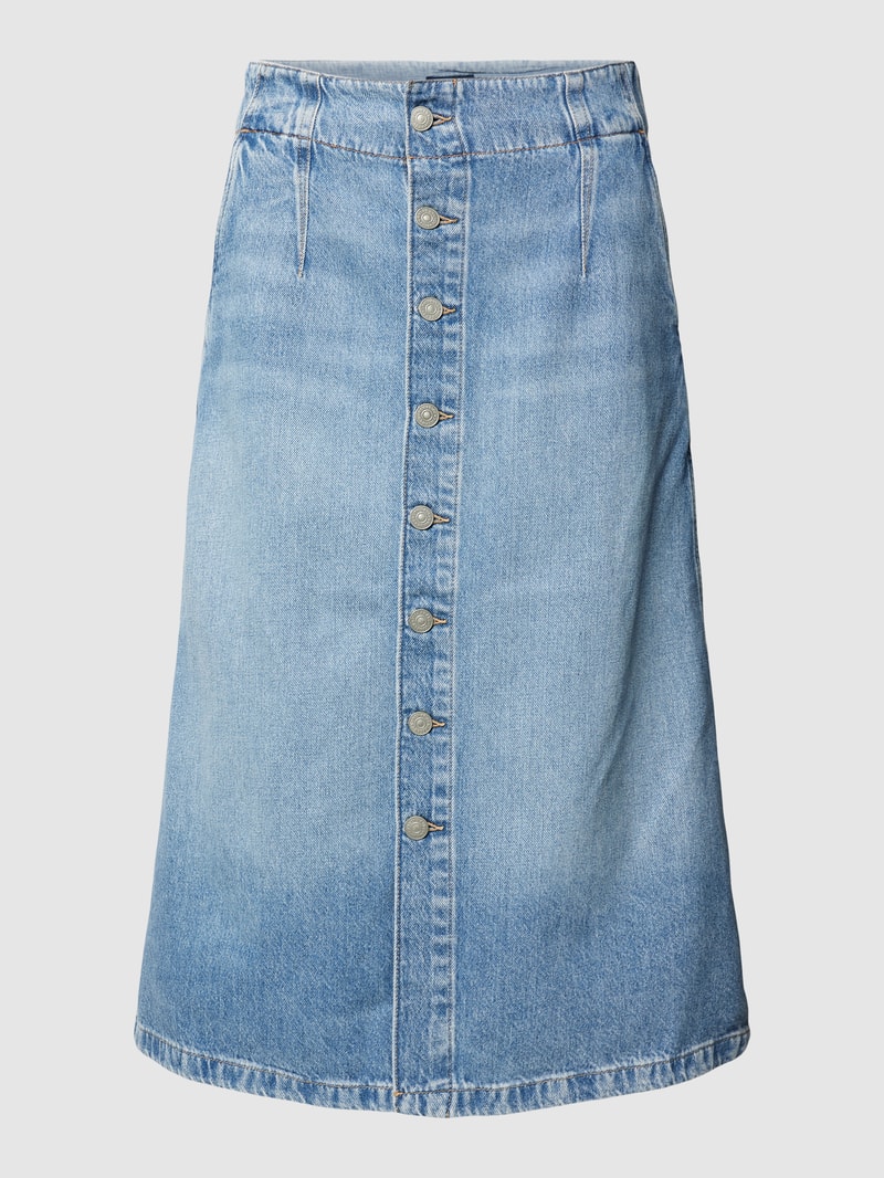Midirock in Denim-Optik in jeans