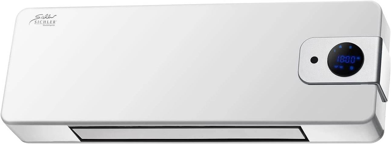 Sichler Keramik Wandheizlüfter LV-820.w mit digitalem Thermostat, Oszillation, 2.000 W
