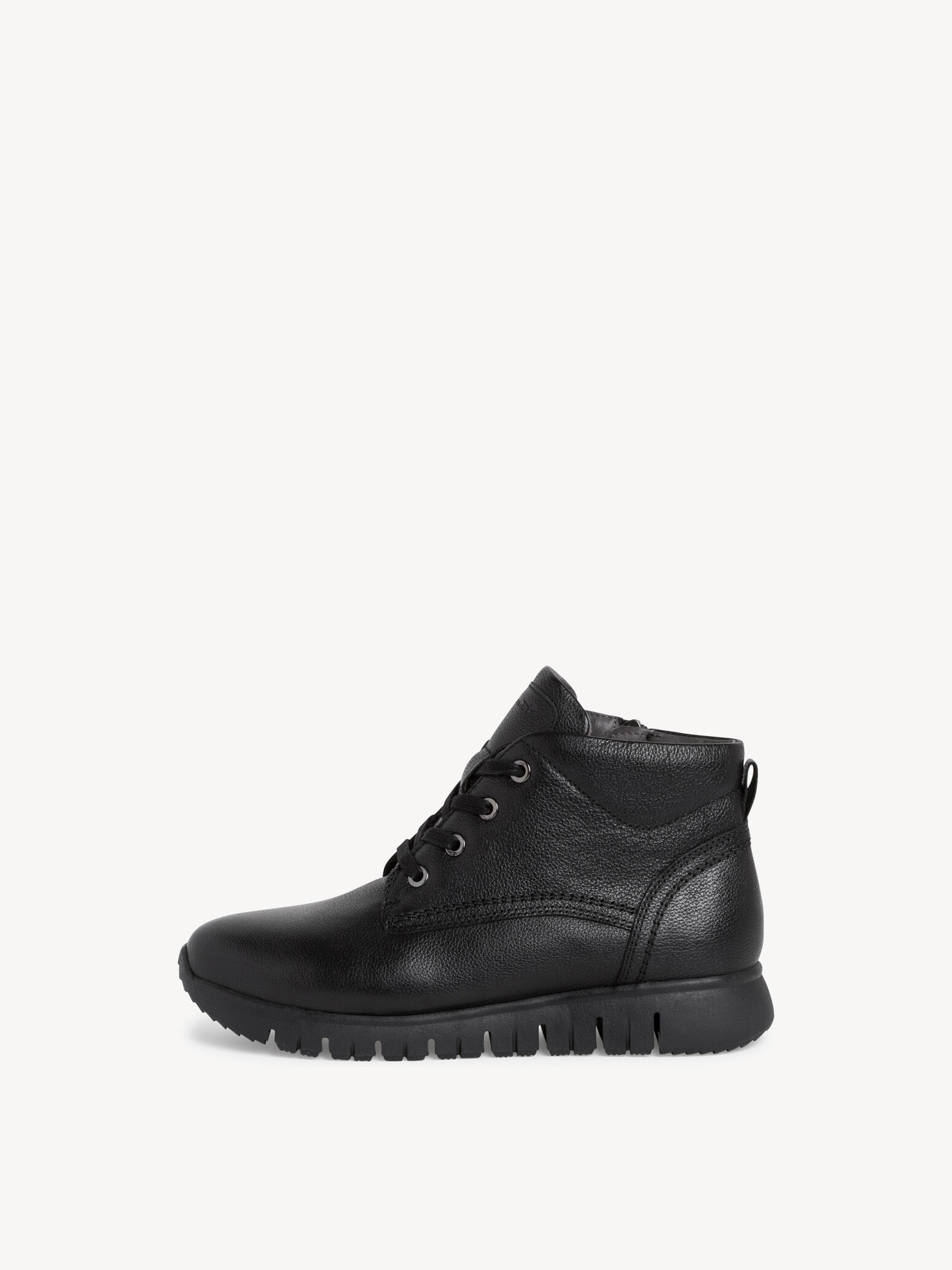Bottine en cuir - noir