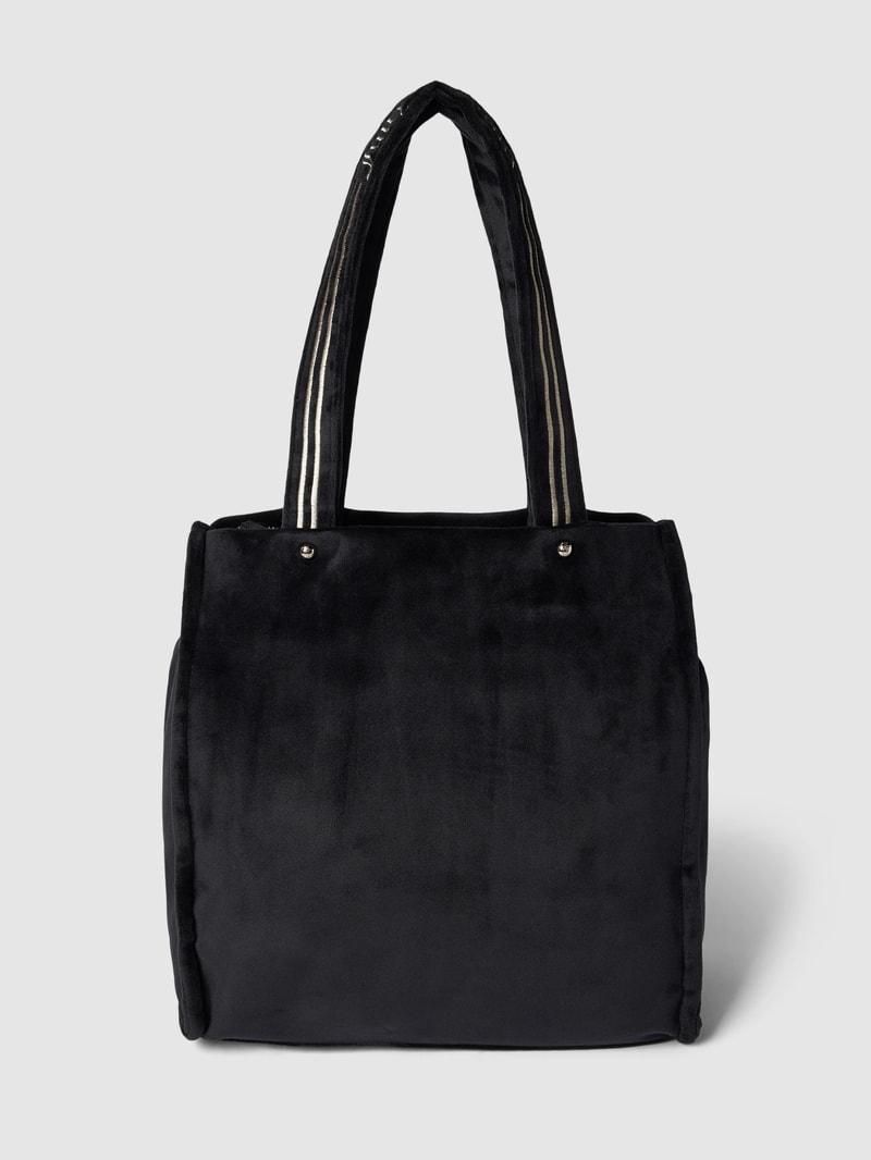 Shopper mit Label-Stitching Modell 'IRIS' in schwarz