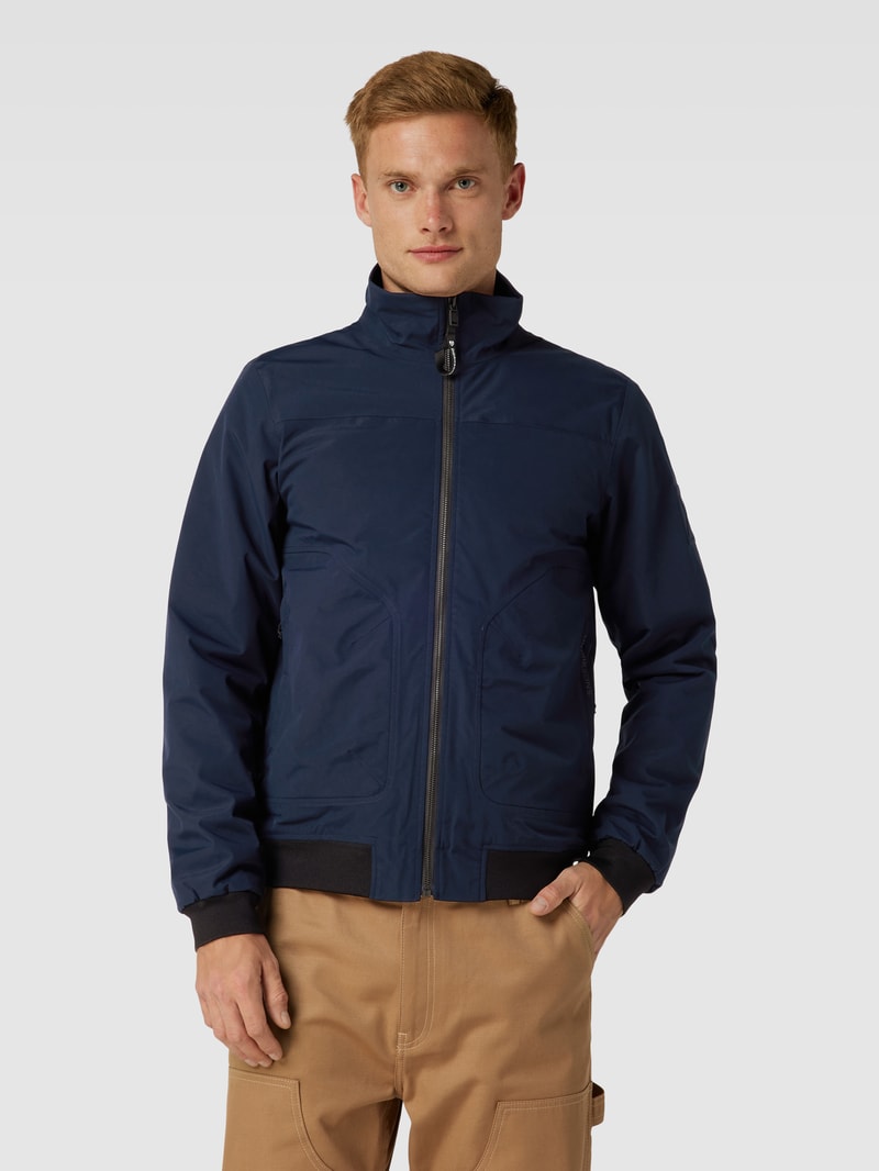 Jacke mit elastischen Abschlüssen Modell 'ALIVN' in marineblau